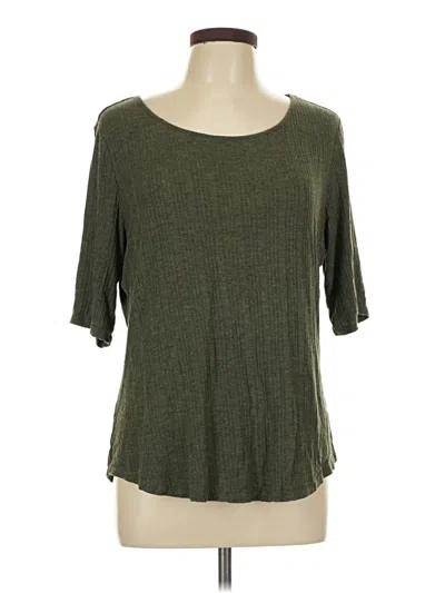 Pre-owned Apt. 9 3/4 Sleeve T-shirt In Green