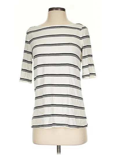 Pre-owned Apt. 9 3/4 Sleeve T-shirt In Ivory