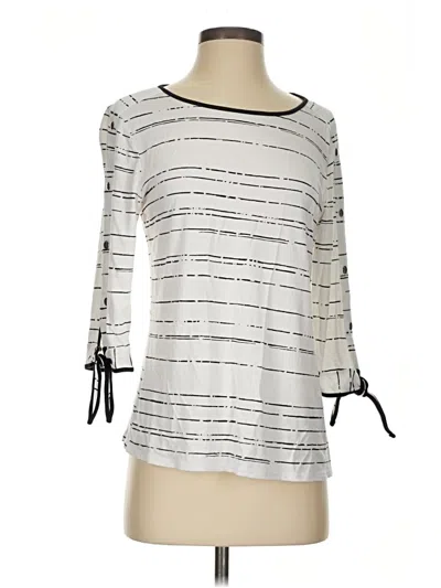 Pre-owned Apt. 9 3/4 Sleeve T-shirt In Silver