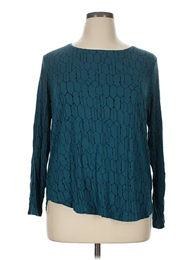 Pre-owned Apt. 9 3/4 Sleeve T-shirt In Teal