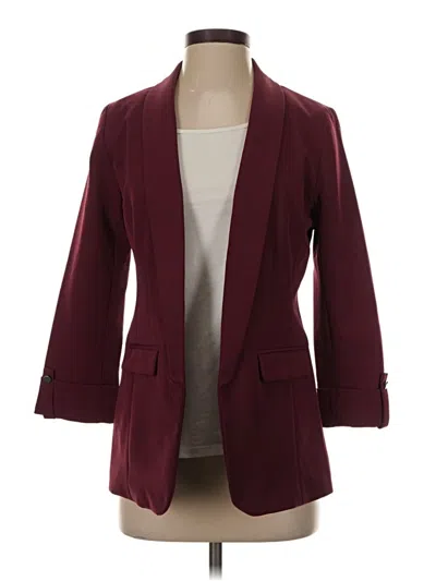 Pre-owned Apt. 9 Blazer Jacket In Burgundy
