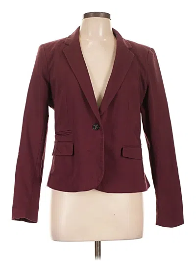 Pre-owned Apt. 9 Blazer Jacket In Burgundy