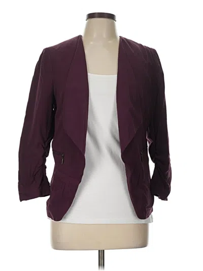 Pre-owned Apt. 9 Blazer Jacket In Burgundy