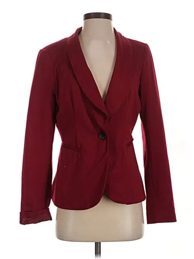 Pre-owned Apt. 9 Blazer Jacket In Burgundy