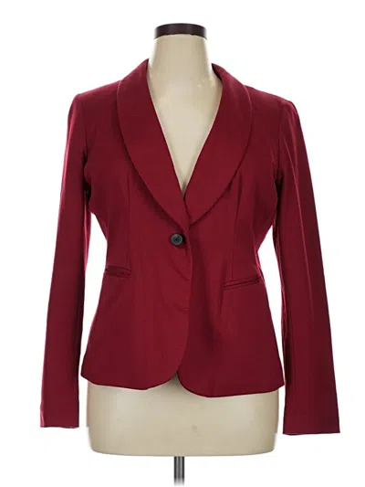 Pre-owned Apt. 9 Blazer Jacket In Burgundy