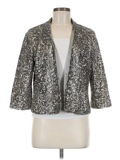 Pre-owned Apt. 9 Blazer Jacket In Silver