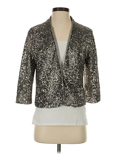 Pre-owned Apt. 9 Blazer Jacket In Silver