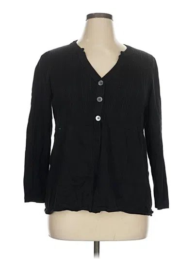 Pre-owned Apt. 9 Cardigan Sweater In Black