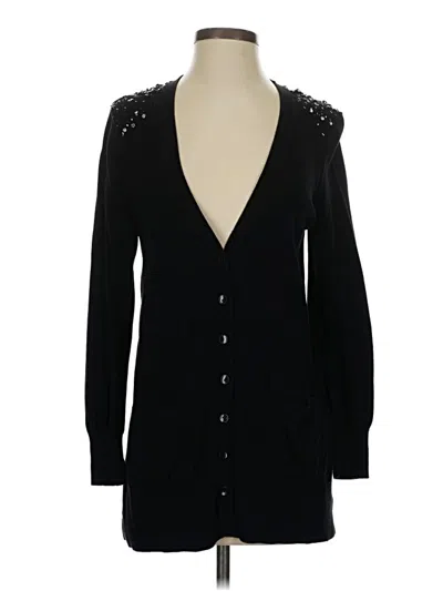 Pre-owned Apt. 9 Cardigan Sweater In Black