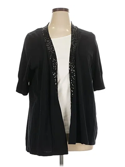 Pre-owned Apt. 9 Cardigan Sweater In Black