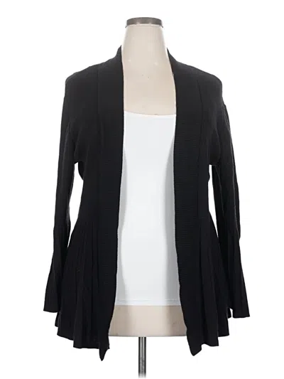 Pre-owned Apt. 9 Cardigan Sweater In Black
