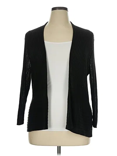 Pre-owned Apt. 9 Cardigan Sweater In Black