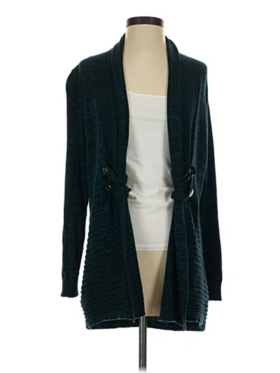 Pre-owned Apt. 9 Cardigan Sweater In Blue