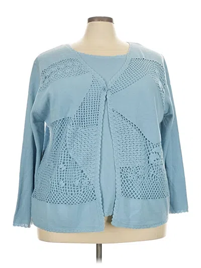Pre-owned Apt. 9 Cardigan Sweater In Blue