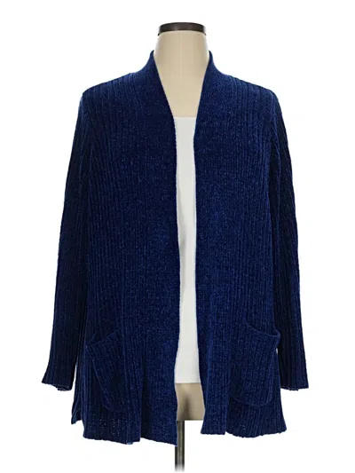 Pre-owned Apt. 9 Cardigan Sweater In Blue