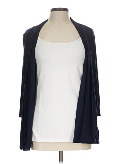 Pre-owned Apt. 9 Cardigan Sweater In Blue