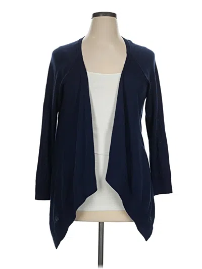 Pre-owned Apt. 9 Cardigan Sweater In Blue