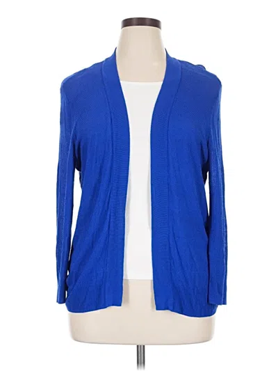Pre-owned Apt. 9 Cardigan Sweater In Blue