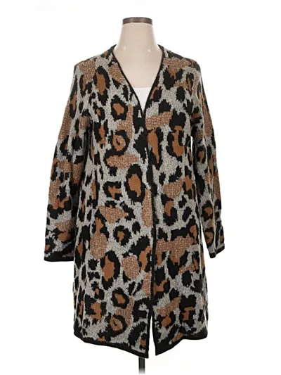 Pre-owned Apt. 9 Cardigan Sweater In Brown