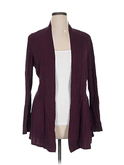 Pre-owned Apt. 9 Cardigan Sweater In Burgundy