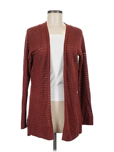 Pre-owned Apt. 9 Cardigan Sweater In Burgundy