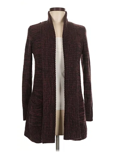 Pre-owned Apt. 9 Cardigan Sweater In Burgundy