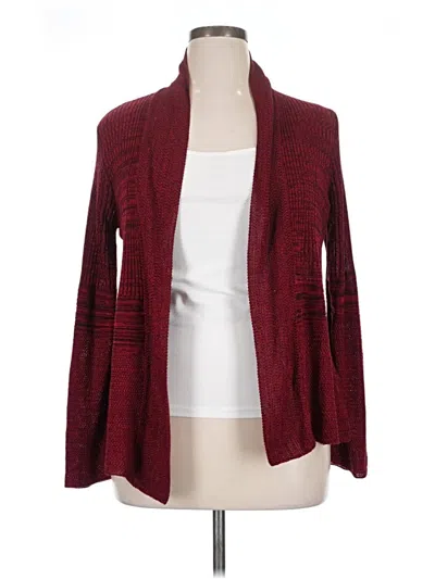 Pre-owned Apt. 9 Cardigan Sweater In Burgundy