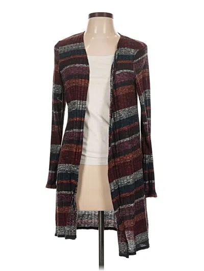 Pre-owned Apt. 9 Cardigan Sweater In Burgundy