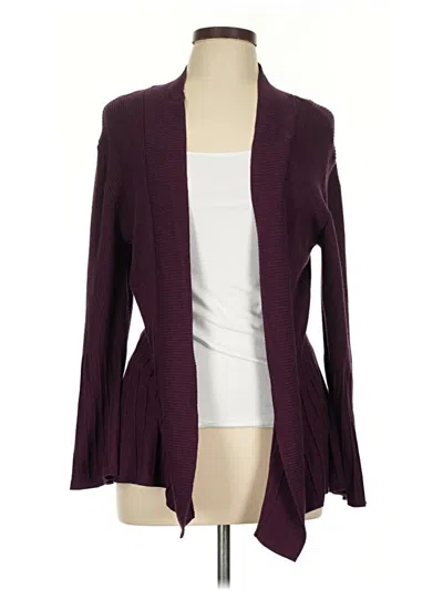 Pre-owned Apt. 9 Cardigan Sweater In Burgundy