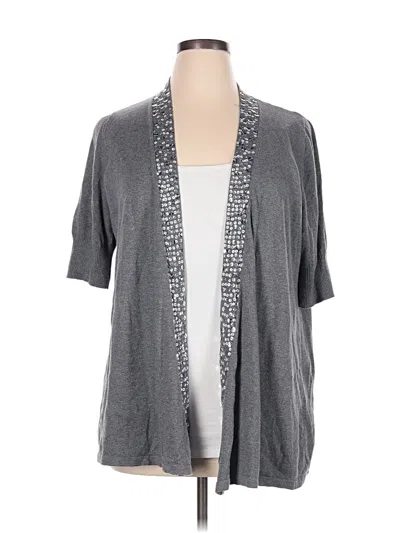 Pre-owned Apt. 9 Cardigan Sweater In Gray