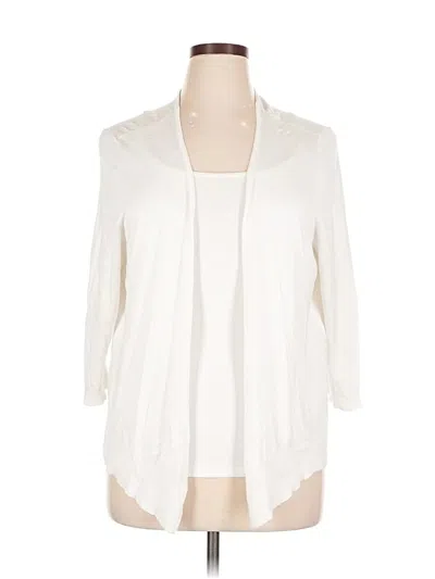 Pre-owned Apt. 9 Cardigan Sweater In Ivory