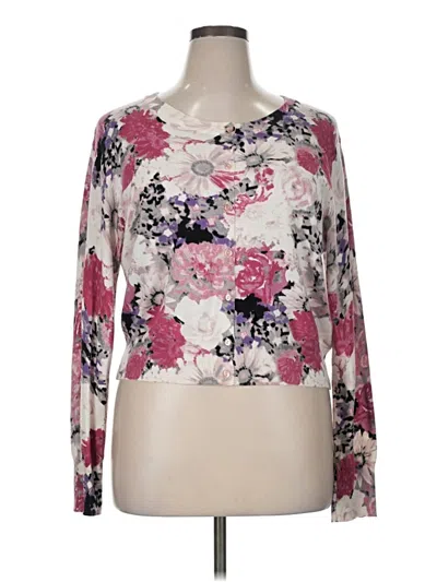Pre-owned Apt. 9 Cardigan Sweater In Pink