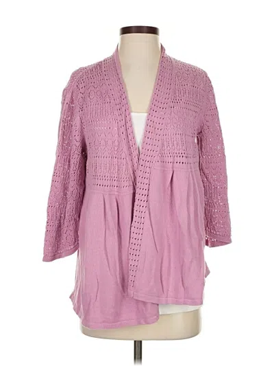 Pre-owned Apt. 9 Cardigan Sweater In Pink