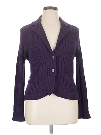 Pre-owned Apt. 9 Cardigan Sweater In Purple