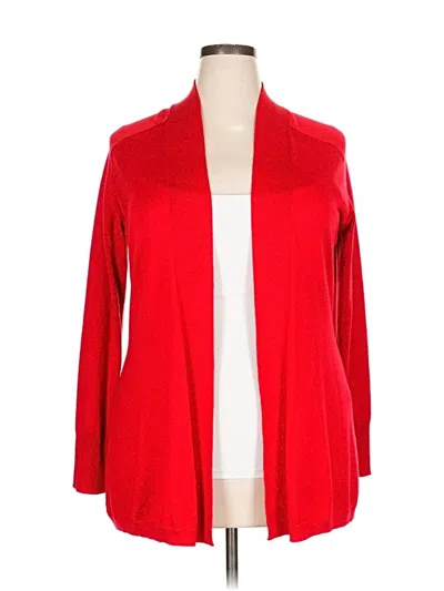 Pre-owned Apt. 9 Cardigan Sweater In Red
