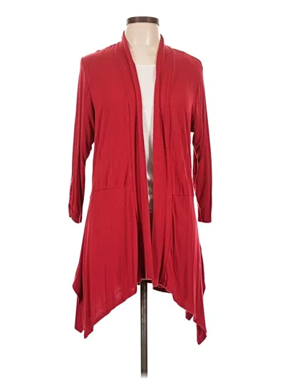 Pre-owned Apt. 9 Cardigan Sweater In Red