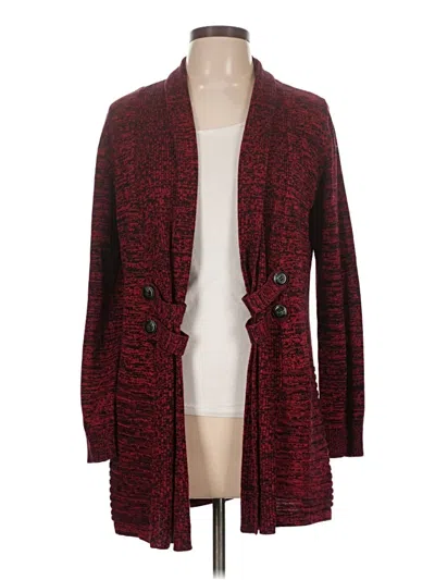 Pre-owned Apt. 9 Cardigan Sweater In Red