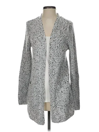 Pre-owned Apt. 9 Cardigan Sweater In Silver