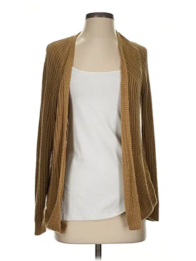 Pre-owned Apt. 9 Cardigan Sweater In Tan