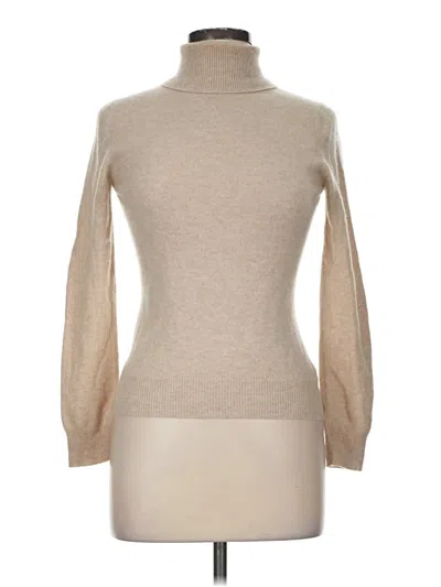 Pre-owned Apt. 9 Cashmere Pullover Sweater In Tan