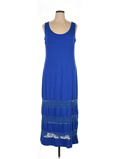 Pre-owned Apt. 9 Casual Dress In Blue