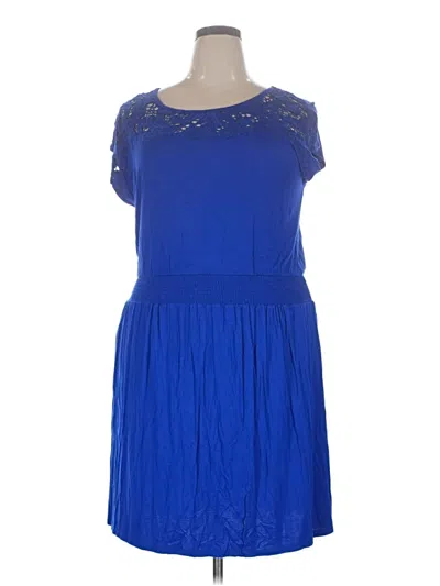 Pre-owned Apt. 9 Casual Dress In Blue