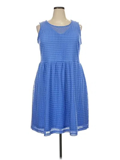 Pre-owned Apt. 9 Casual Dress In Blue