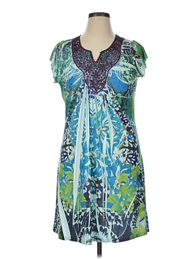 Pre-owned Apt. 9 Casual Dress In Blue