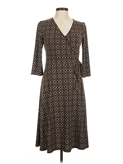 Pre-owned Apt. 9 Casual Dress In Brown