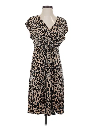 Pre-owned Apt. 9 Casual Dress In Brown