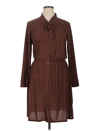Pre-owned Apt. 9 Casual Dress In Brown
