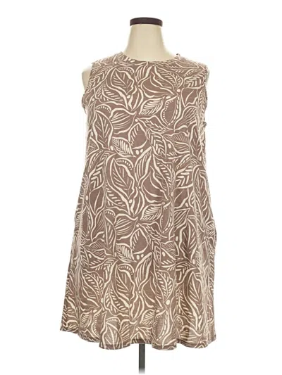 Pre-owned Apt. 9 Casual Dress In Brown