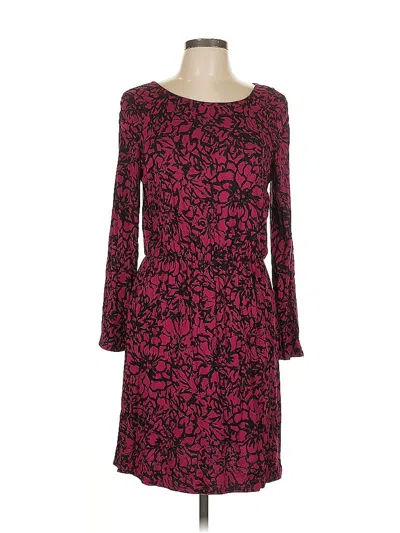 Pre-owned Apt. 9 Casual Dress In Burgundy