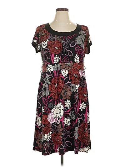 Pre-owned Apt. 9 Casual Dress In Burgundy